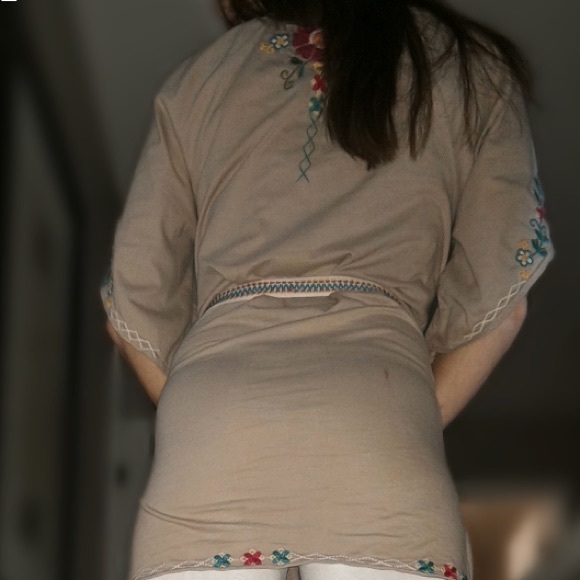 Johnny Was Floral Gypsy JWLA Long Tunic Top Dress - Picture 4 of 8